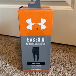 New Sealed in Box Mens Under Armour Base 3.0 All Season Base-layer Leggings